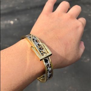 Glitter cheetah bracelet